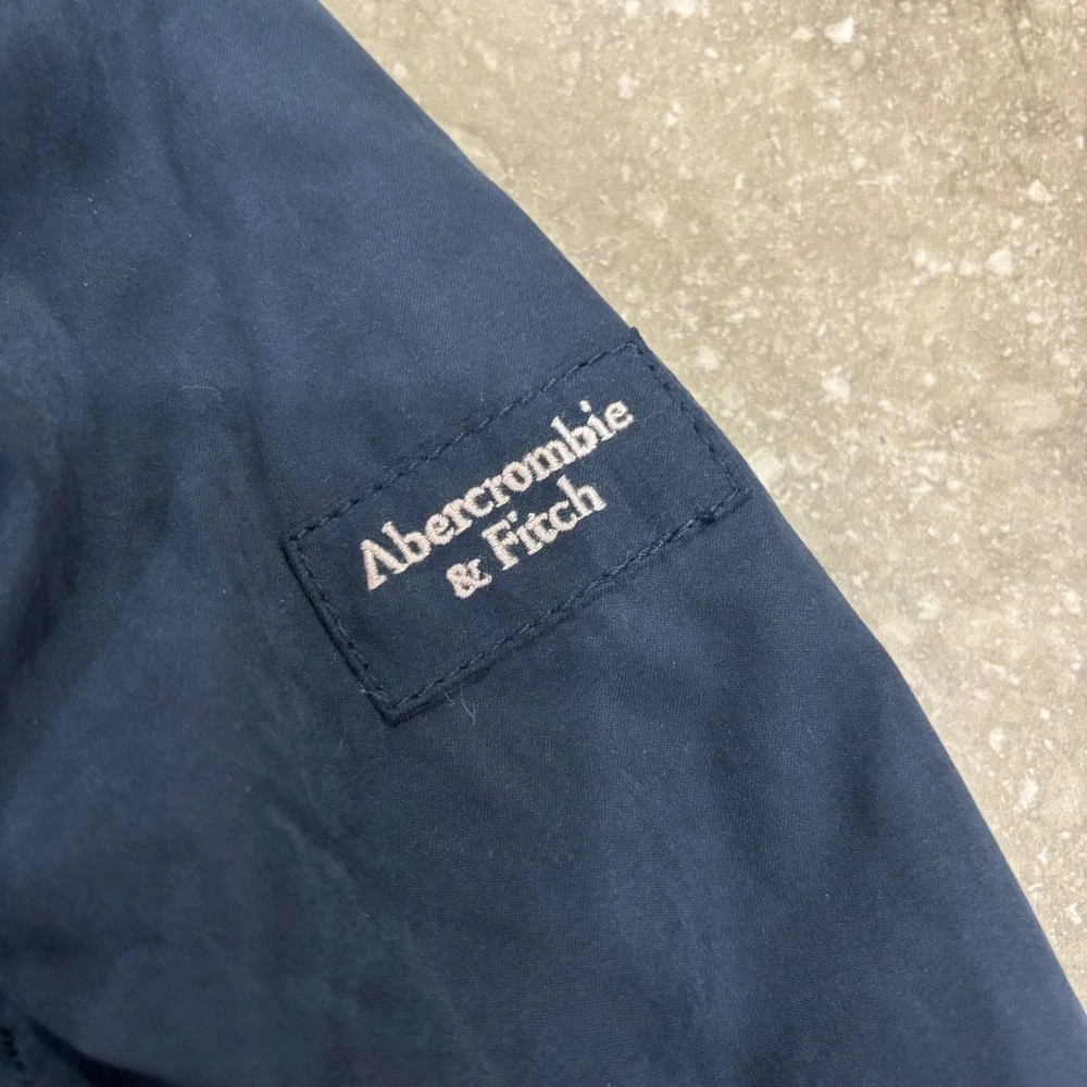 Abercrombie Kids‎ Girls Navy Blue Faux Fur Lined Parka Jacket Hooded 13/14